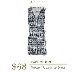 Papermoon Weston Faux Wrap Dress